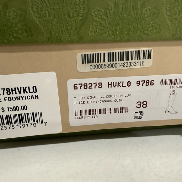 Gucci Women's Tan and Brown Heeled Boots - Picture 6 of 6